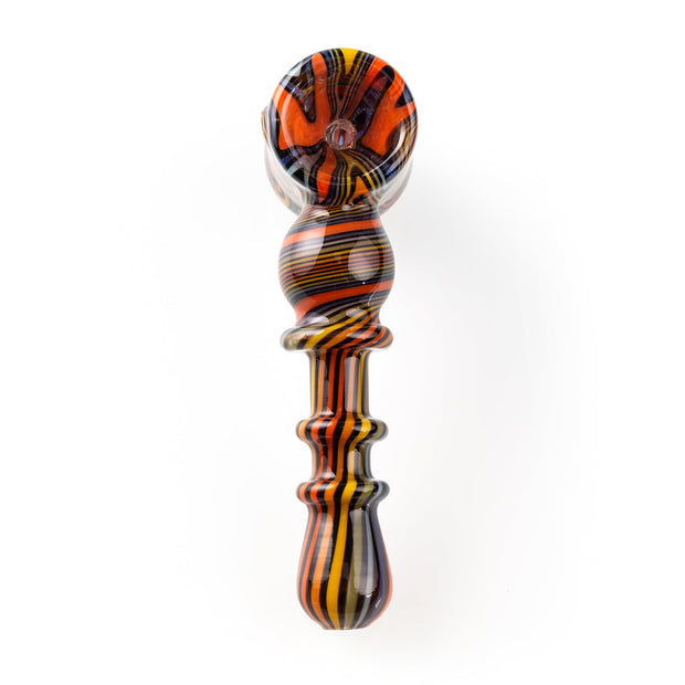 toop views of a glass bubbler pipe