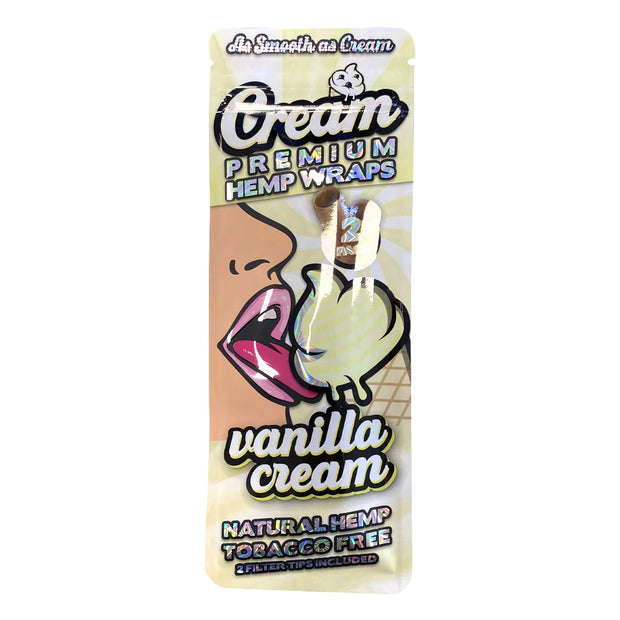 vanilla cream terpene hemp wraps