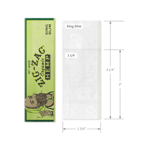 zig zag rolling paper dimensions