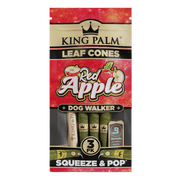 king palm leaf cone red apple