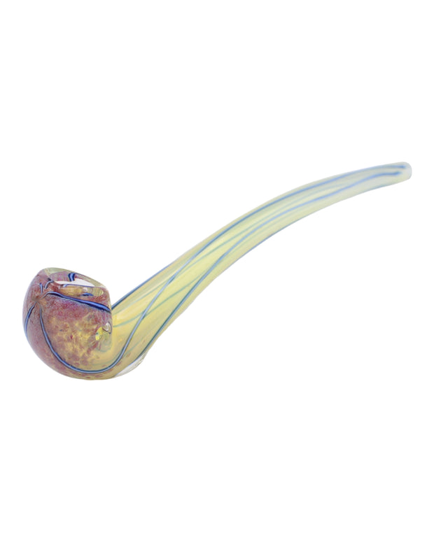 a side view of a gandalf glass pipe