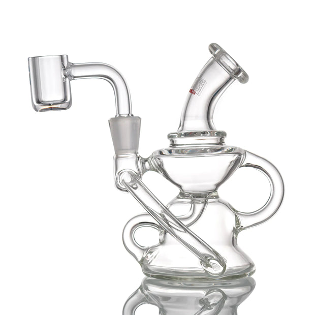 side view of a mini dab rig