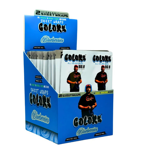 Colors Organic Sheet Wraps - 2 Per Pack - Assorted Flavors