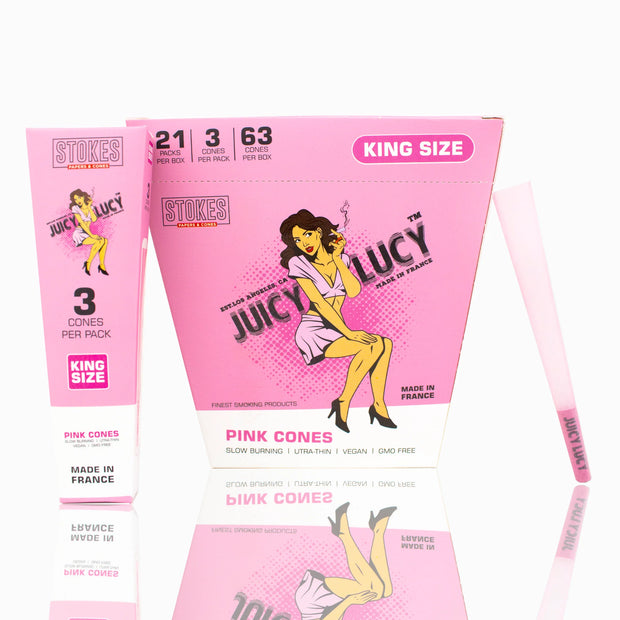  juicy lucy case of pink cones