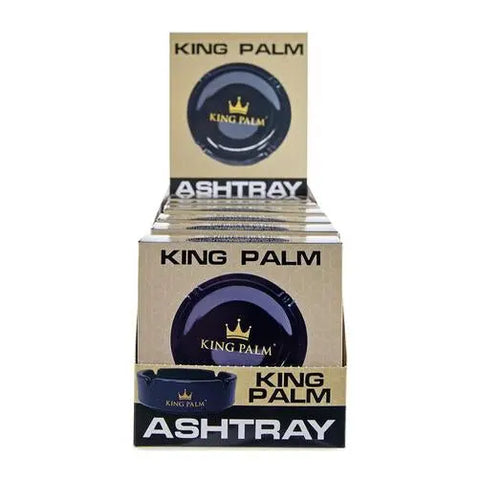 king palm black ashtray