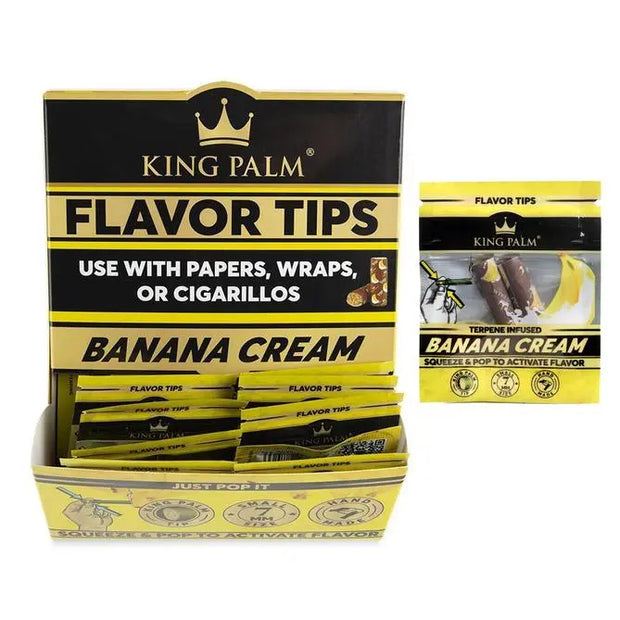 King Palm Flavored Rolling Tips banana cream flavor