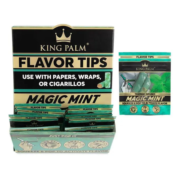 King Palm Flavored Rolling Tips Magic Mint flavor