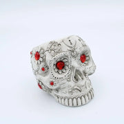 red skull ashtray
