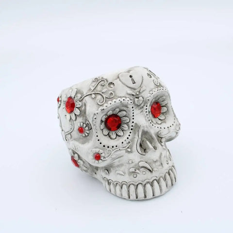 red skull ashtray